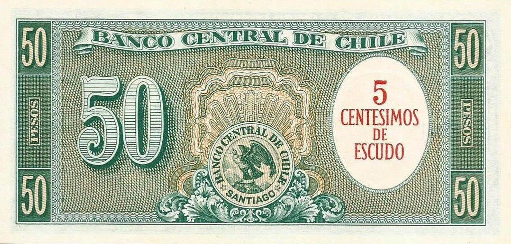 Chile - 50 Pesos 1960/1 (# 126b)