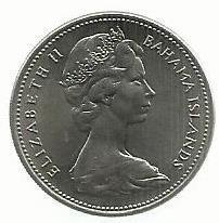 Bahamas - 25 Centimos 1966 (Km# 6)