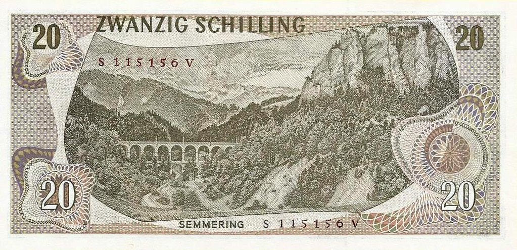 Austria - 20 Schillings 1967 (# 142a)