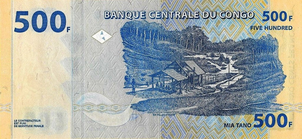 Congo - 500 Francos 2013 (# 96b)