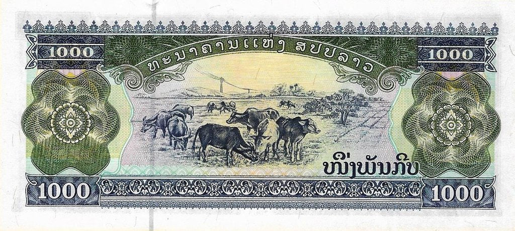 Laos - 1000 Kip 2003 (# 32Ab)