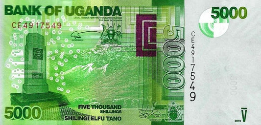 Uganda - 5000 Shillings 2019 (# 51f)