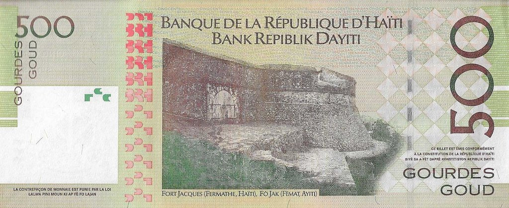 Haiti - 500 Gourdes 2016 (# 277g)