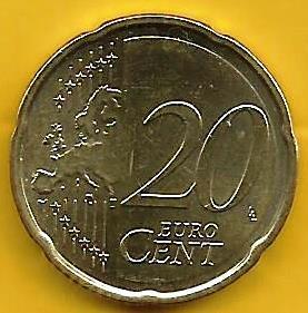 Luxemburgo - 20 Centimos 2015 (Km# 90)