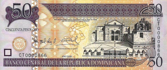 Rep. Dominicana - 50 Pesos 2008 (# 176b)
