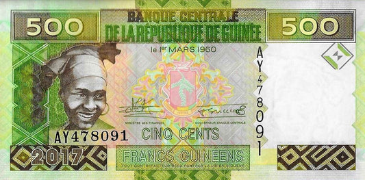 Guiné B. Central - 500 Francos 2017 (# 47b)