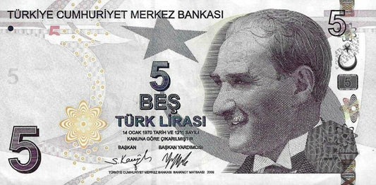 Turquia - 5 Liras 2009 (# 222f)