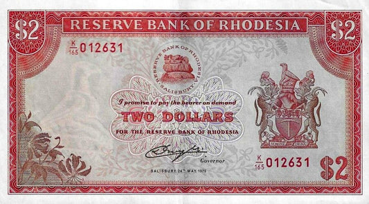 Rodésia - 2 Dolares 1979 (# 39)