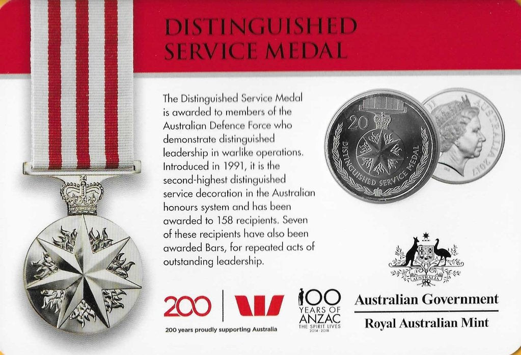 Australia - 20 Centimos 2017 (Km# ..) Distinguished Service Medal