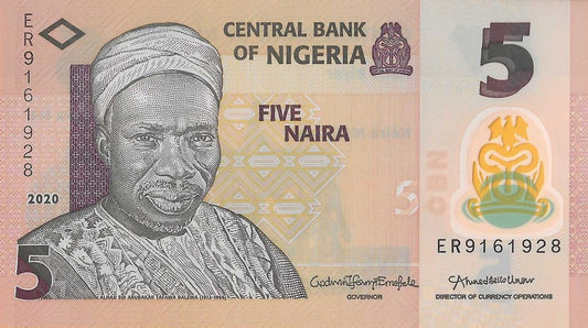 Nigeria - 5 Naira 2020 (# 38K)