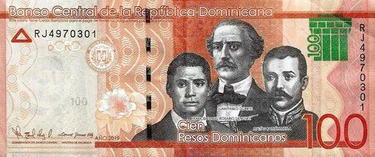 Rep. Dominicana - 100 Pesos 2019 (# 190e)