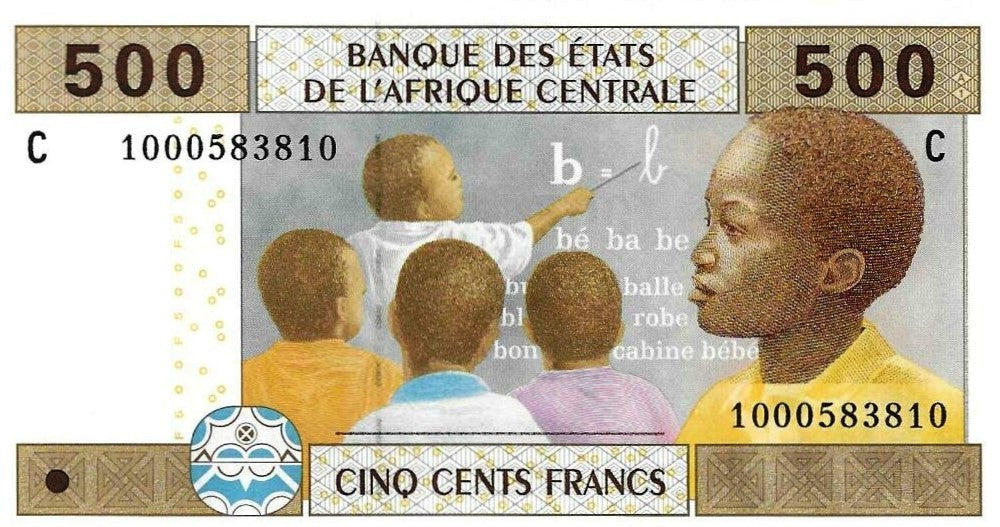 Chad - 500 Francos 2002 (# 606Ce)