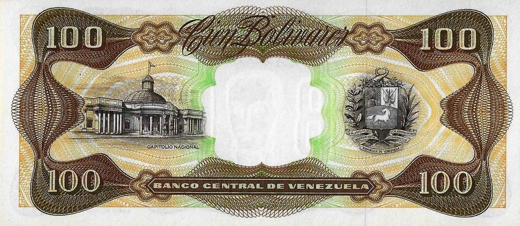 Venezuela - 100 Bolivares 1992 (# 66e)