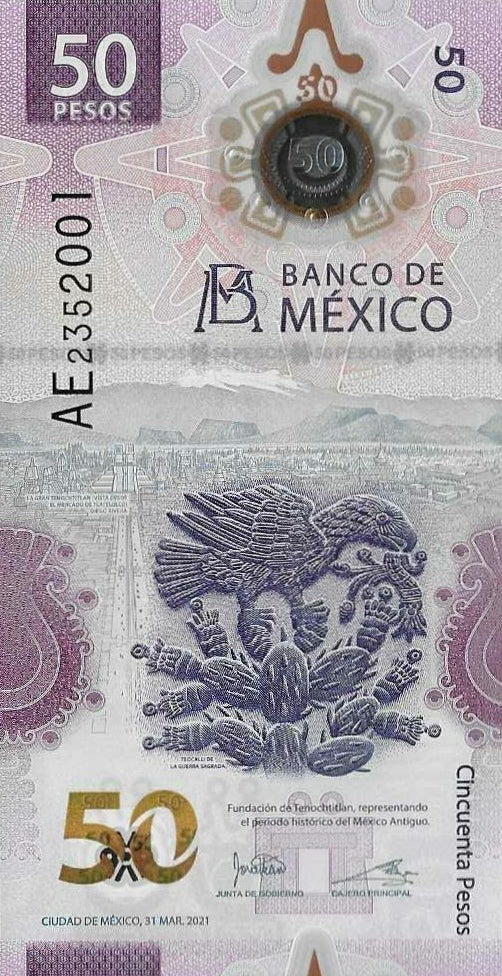 Mexico - 50 Pesos 2021 (# 132a)