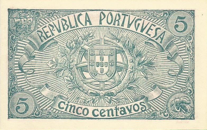 Portugal - 5 Centavos 1918 (# 98)