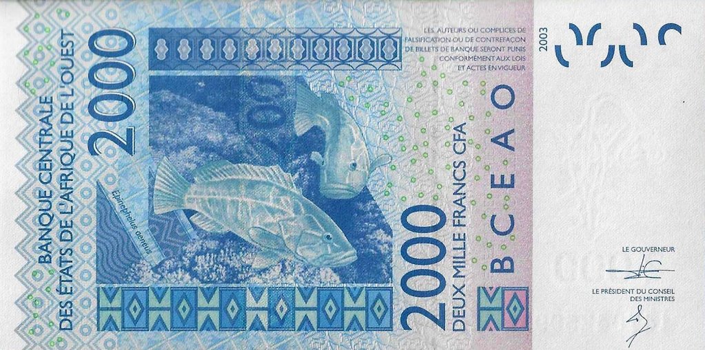Togo - 2000 Francos 2014 (# 816t)