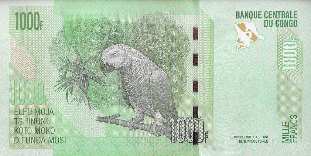 Congo - 1000 Francos 2020 (# 101c)