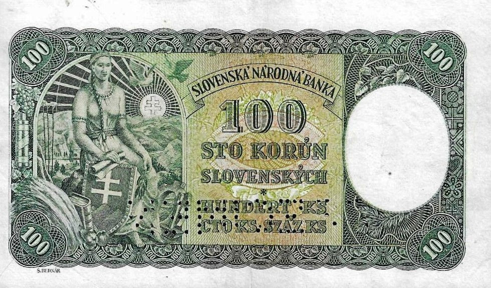 Eslovaquia - 100 Korun 1940 (# 10s)