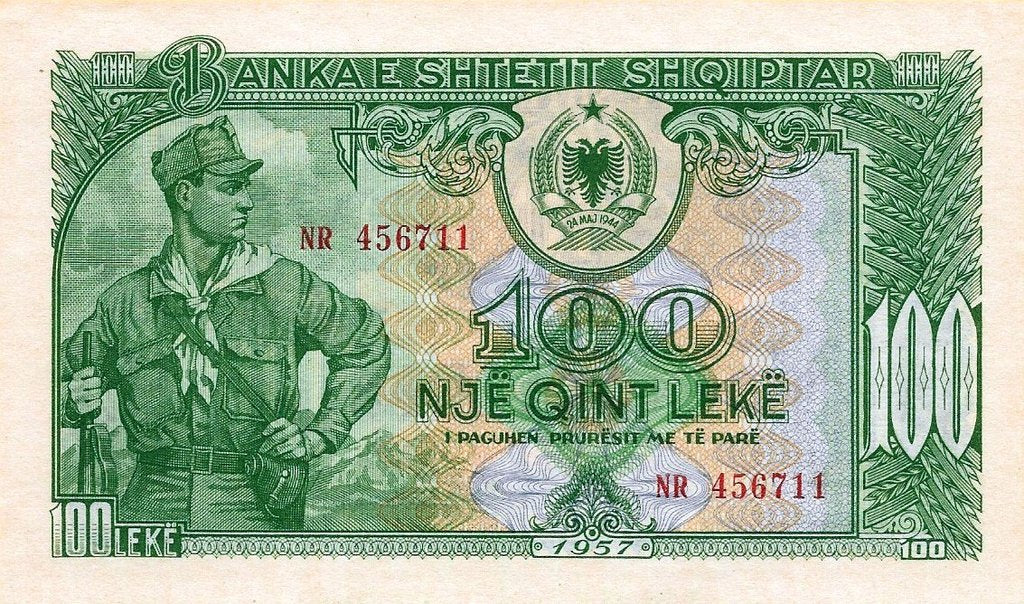 Albania - 100 Leke 1957 (# 30a)