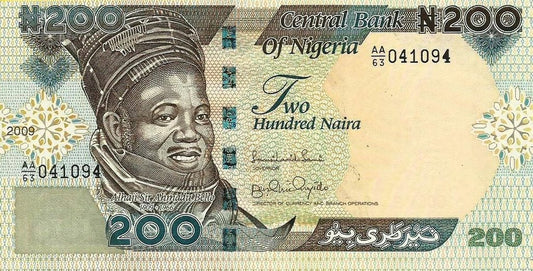 Nigeria - 200 Naira 2009 (# 29h)