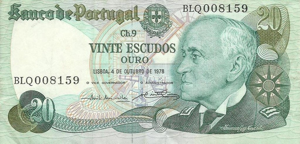 Portugal - 20$00 1978 (# 176b)