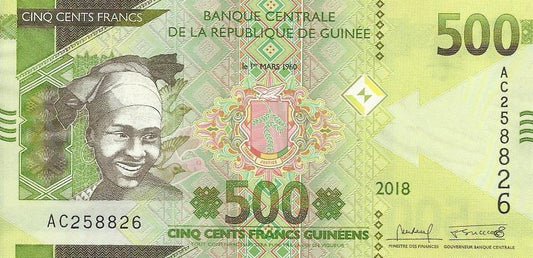 Guiné B. Central - 500 Francos 2018 (# 47Aa)