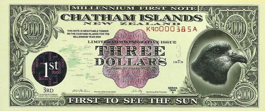 Chatham Islands - 3 Dolares 1999 (# Nl)