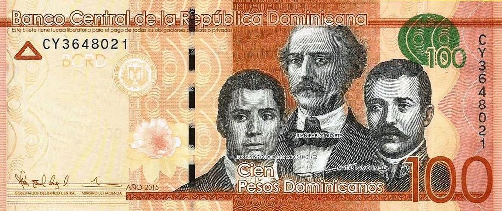 Rep. Dominicana - 100 Pesos 2015 (# 190b)