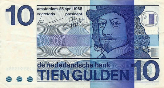 Holanda - 10 Gulden 1968 (# 91)