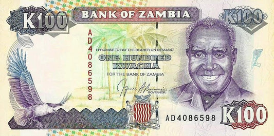 Zambia - 100 Kwacha 1991 (# 34a)
