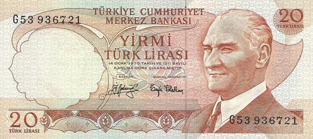 Turquia - 20 Liras 1974 (# 187a)
