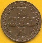 Portugal - XX Centavos 1965 (Km# 584)