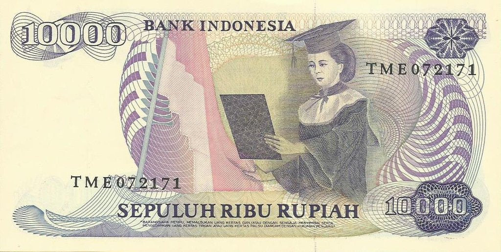 Indonesia - 10000 Rupias 1985 (# 126a)