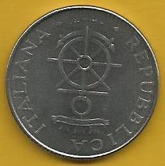 Itália - 100 Liras 1981 (Km# 108) Academia Naval