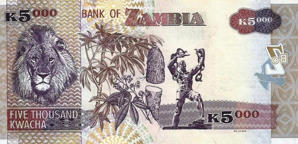 Zambia - 5000 Kwacha 2008 (# 45d)