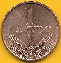 Portugal - 1$00 1973 (Km# 597)