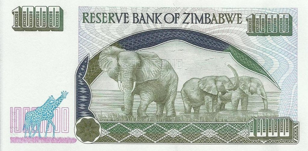 Zimbabwé - 1000 Dolares 2003 (# 12b)