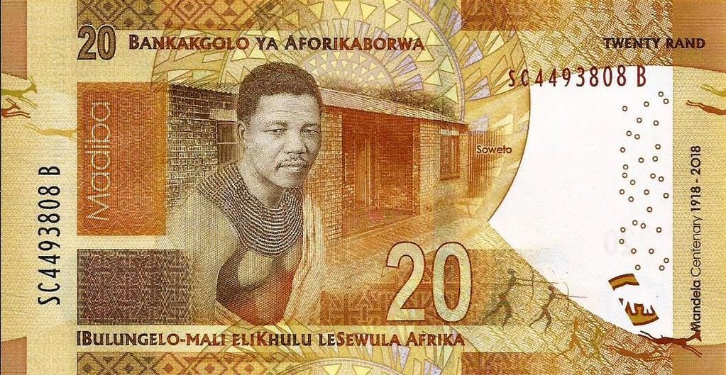 Africa Sul - 20 Rands 2018 (# 144a)