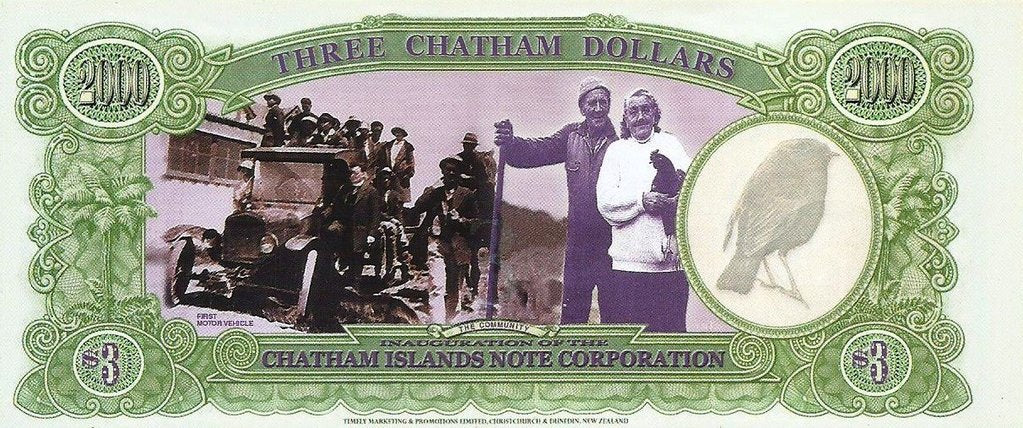 Chatham Islands - 3 Dolares 1999 (# Nl)