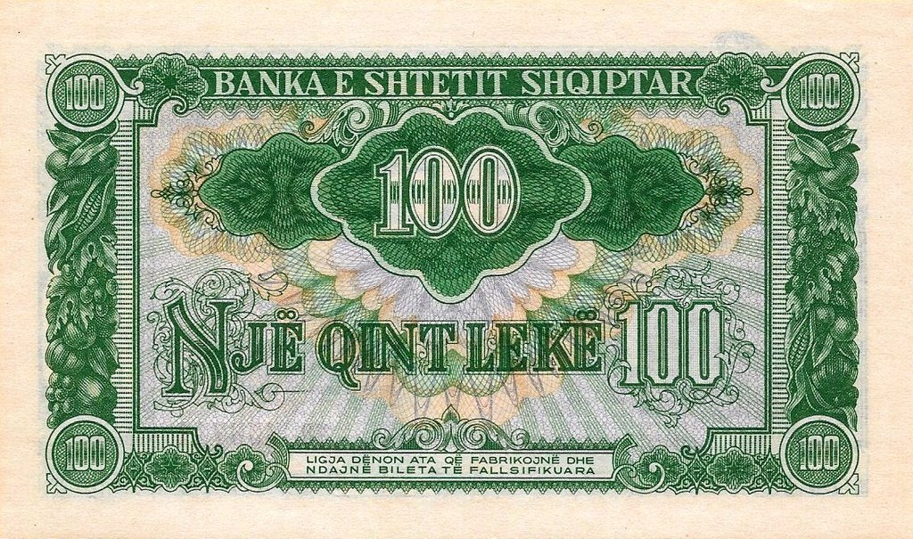 Albania - 100 Leke 1957 (# 30a)