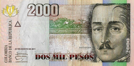 Colombia - 2000 Pesos 2011 (# 457q)