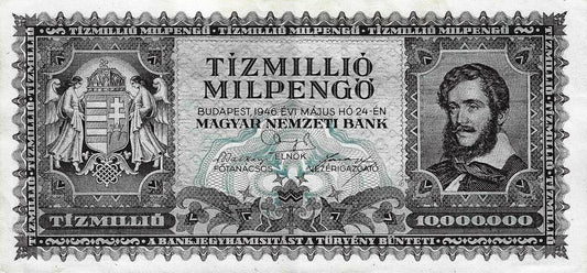 Hungria - 10 Milhoes Pengo 1946 (# 129)