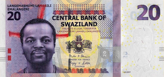 Suazilandia - 20 Emalangeni 2017 (# 37c)