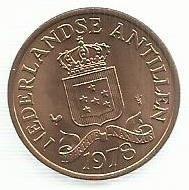 Antilhas Holandesas - 2 1/2 Centimos 1978 (Km# 9)