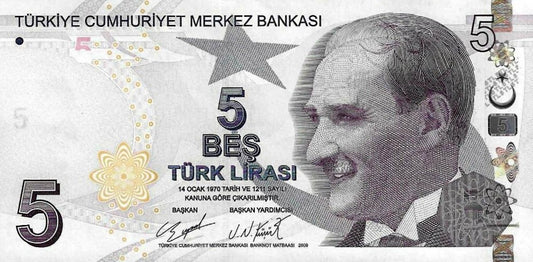 Turquia - 5 Liras 2009 (# 222d)