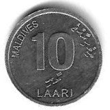 Maldivas - 10 Laari 2012 (Km# 115)