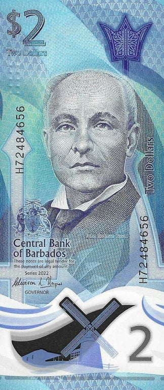 Barbados - 2 Dolares 2022 (# 80)