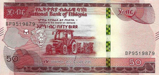 Etiopia - 50 Birr 2020 (# 54a)