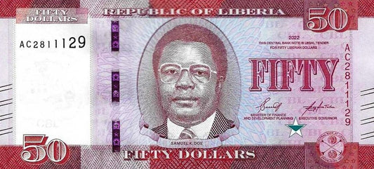 Liberia - 50 Dolares 2022 (# 40)
