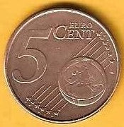 Luxemburgo - 5 Centimos 2015 (Km# 77)